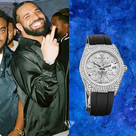 drake rolex sky dweller.